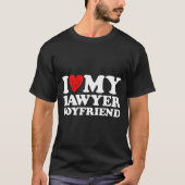 I Love My Lawyer Boyfriend Bf Valentines Day Women T-Shirt (Vorderseite)