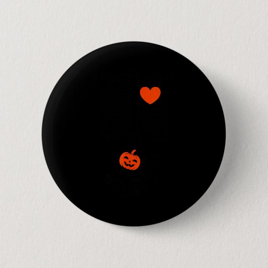 I Love My Little Pumpkin Halloween Pregnancy Revea Button (Vorderseite)