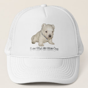 I Love My Little White Dog - Westie Puppy Truckerkappe