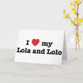I Love my Lola and Lolo Karte (Gelbe Blume)