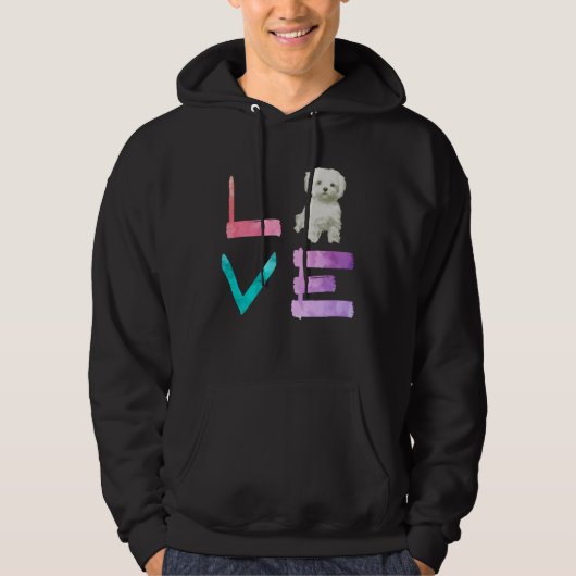 I Love My Maltese Dog   Hoodie (Vorderseite)