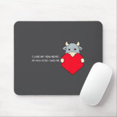 I Love My New Heart Loves Me Heart Health Awarenes Mousepad (Mit Mouse)