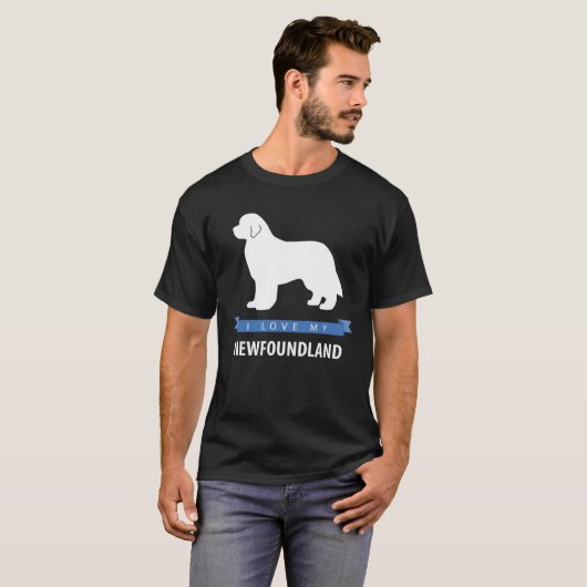 I Love My Newfoundland T-Shirt (Vorne ganz)