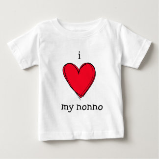 i love my nonno italian grandpa baby bodysuit t-shirt