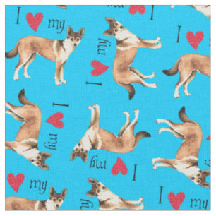 I Love my Norwegian Lundehund Stoff
