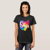 I Love My Ohio Home Script Tie Dye Ohio T-Shirt (Vorne ganz)