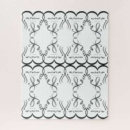 I love my partner • You are my home Puzzle (Vertikal)