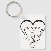 I Love My Partner - You Are My Home Throw Pillow Schlüsselanhänger (Vorderseite)