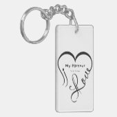 I Love My Partner - You Are My Home Throw Pillow Schlüsselanhänger (Vorderseite links)