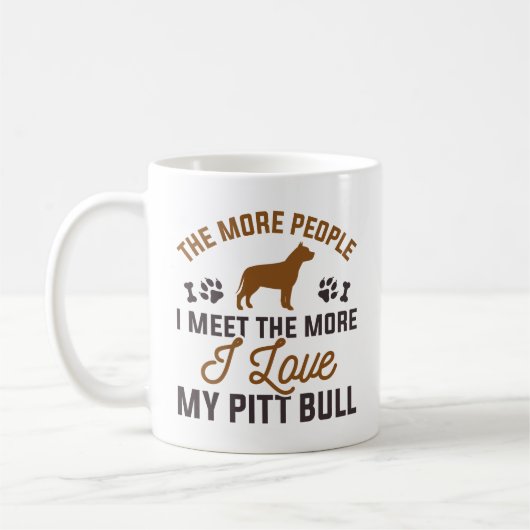 I love my pitt bull kaffeetasse (Links)