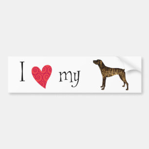 I Love my Plott Hound Autoaufkleber