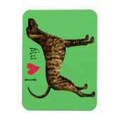 I Love my Plott Hound Magnet (Vertikal)