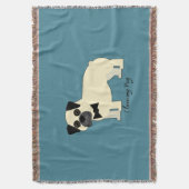 I love my Pug Decke (Vorderseite Vertikal)