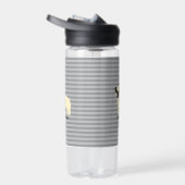 I love my Pug Gray Lined Trinkflasche (Rechts)