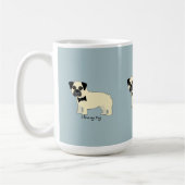 I love my Pug Kaffeetasse (Links)