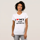 I Love My Race Car Driver T-Shirt (Vorne ganz)