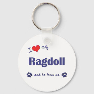I Love My Ragdoll (Male Cat) Schlüsselanhänger