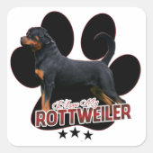 I Love My Rottweiler Sticker (Vorderseite)