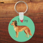 I Love my Russian Toy Schlüsselanhänger (Vorderseite)