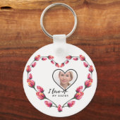 I Love My SISTER - Best Friend Personalized Gift Schlüsselanhänger (Vorderseite)