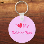 I Love My Soldier Boy Schlüsselanhänger (Vorderseite)