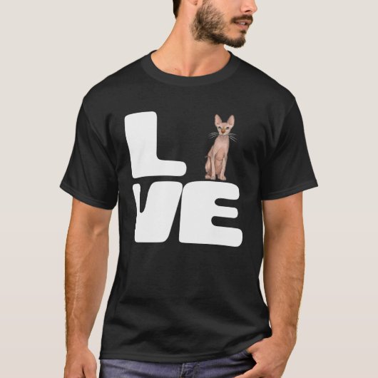 I Love My Sphynx Cat T-Shirt (Vorderseite)