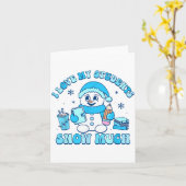 I Love My Students Snow Much Winter Teacher  Karte (Gelbe Blume)