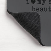 I Love My Super Hot Boyfriend Funny Girlfriend  Mousepad (Ecke)
