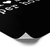 I Love My Super Hot Boyfriend Funny Girlfriend  Poster (Ecke)