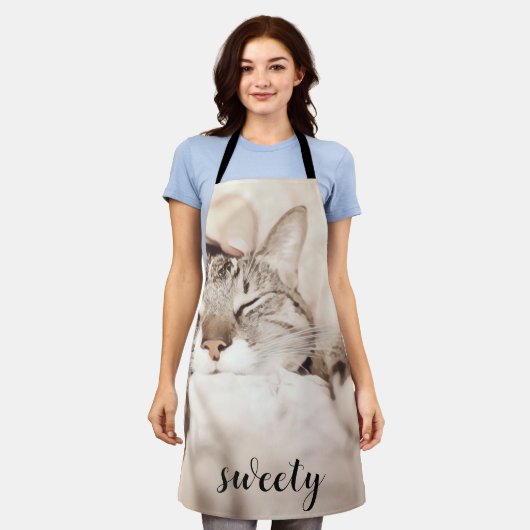 I love my sweet little cat photo schürze (Getragen)