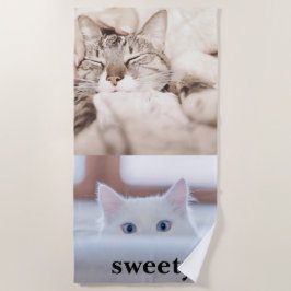 I love my sweet little cat photo strandtuch