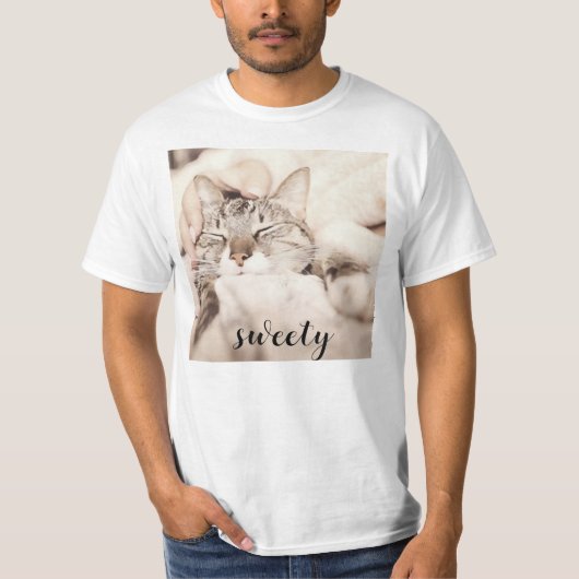 I love my sweet little cat photo T-Shirt (Vorderseite)