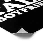 I Love My Tall Boyfriend Funny Matching Girlfriend Poster (Ecke)