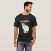 I Love My Toasted Marshmallow Flame Point Siamese T-Shirt (Vorne ganz)