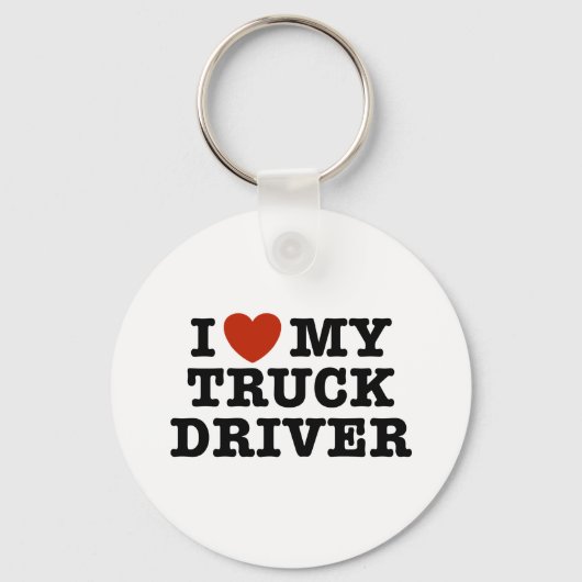 I Love My Truck Driver Schlüsselanhänger (Vorderseite)