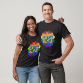 I Love My Two Dads Interracial Gay Pride LGBTQ Tra T-Shirt (Unisex)