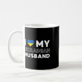 I Love My Ukrainian Husnd  Kaffeetasse (Links)