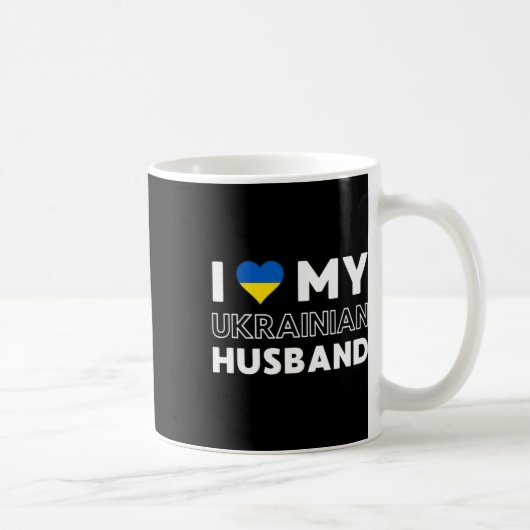 I Love My Ukrainian Husnd  Kaffeetasse (Rechts)