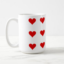 I love my Valentine`s Day - Mug with hearts  Kaffeetasse