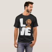 I Love My Vizsla Dog T-Shirt (Vorne ganz)