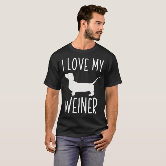 I Love My Weiner Classic T-Shirt (Vorne ganz)