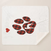 I Love My Whippet Valentine Dog Lover Sherpadecke (Vorderseite (Horizontal))