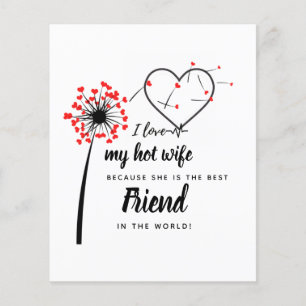 I Love My WIFE - Best friend Personalized PHOTO Flyer