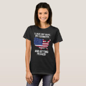 I LOVE MY WIFE MY COUNTRY AND GETTING PEGGED T-Shirt (Vorne ganz)