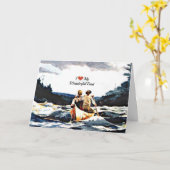 I Love My Wonderful Dad Karte (Gelbe Blume)