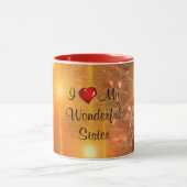 I Love My Wonderful Sister Tasse (Zentrum)