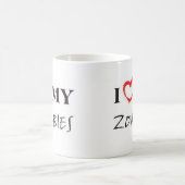 I love my Zombies Kaffeetasse (Mittel)