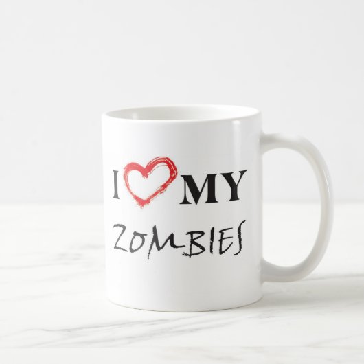 I love my Zombies Kaffeetasse (Rechts)