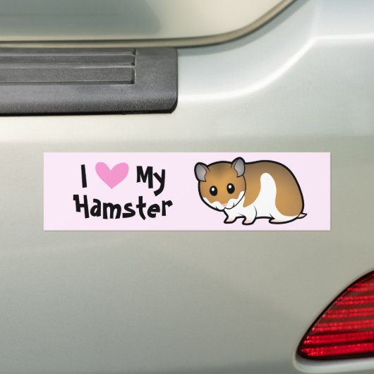 I Love Myhamster Autoaufkleber (Auf Auto)