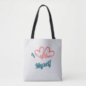 I Love Myself - Self-Care Button Tasche (Vorderseite)